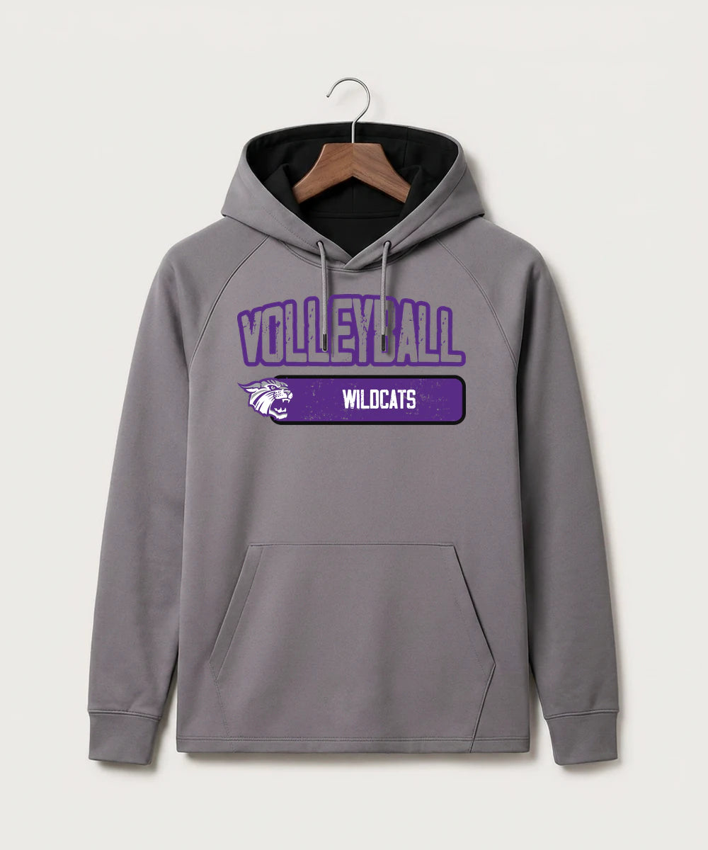 Goodhue High School Volleyball (Girls) - Gray Hoodie - Full Front