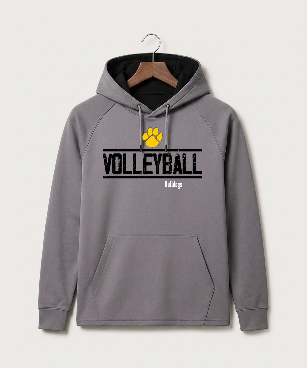 Plainview Elgin Millville H S Volleyball (Girls) - Gray Hoodie - Full Front