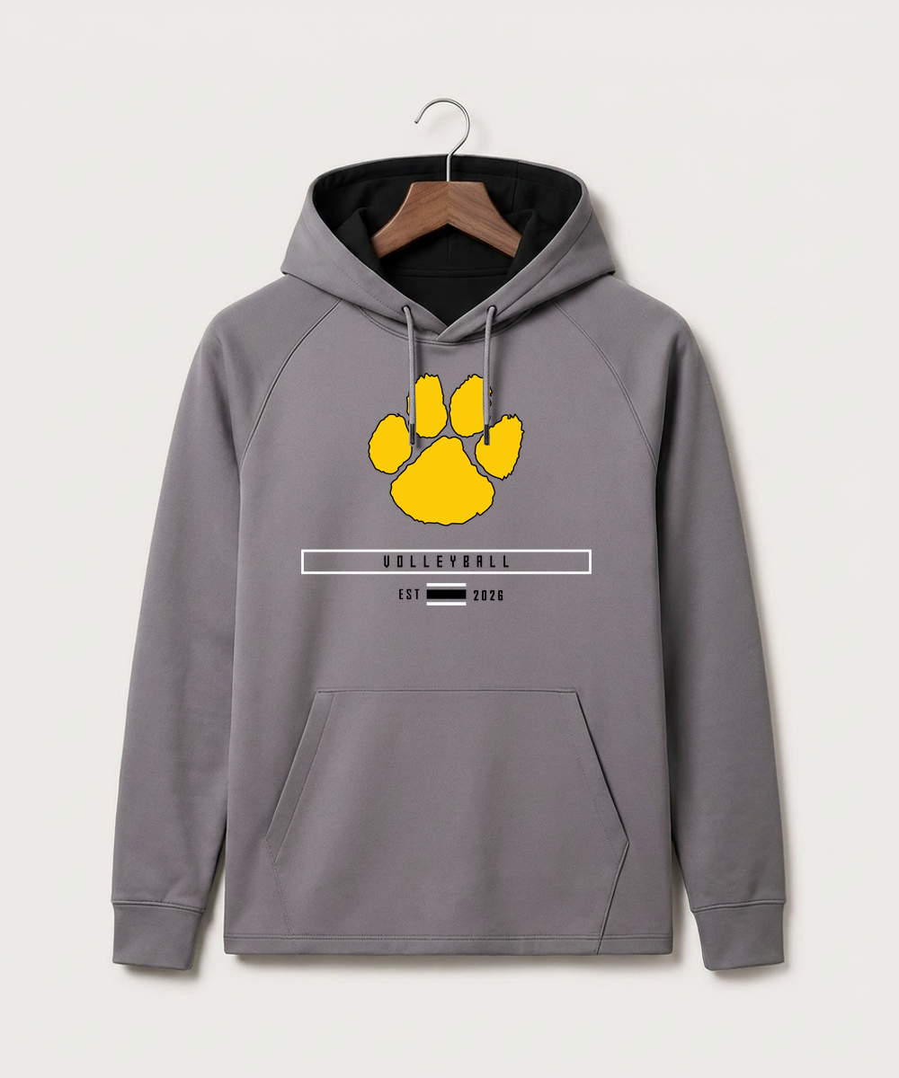 Plainview Elgin Millville H S Volleyball (Girls) - Gray Hoodie - Full Front