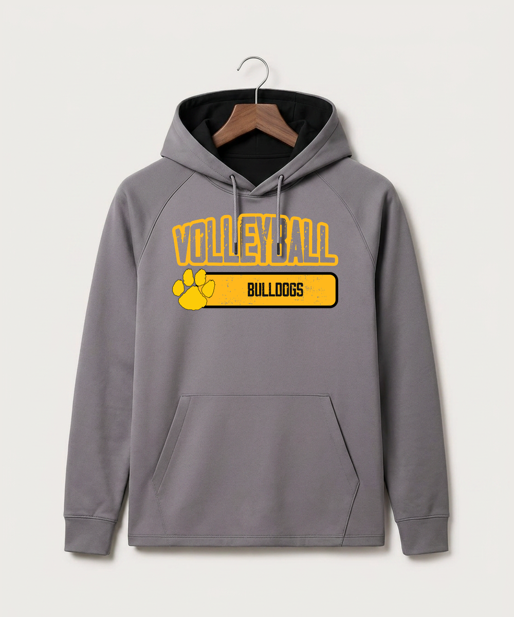 Plainview Elgin Millville H S Volleyball (Girls) - Gray Hoodie - Full Front