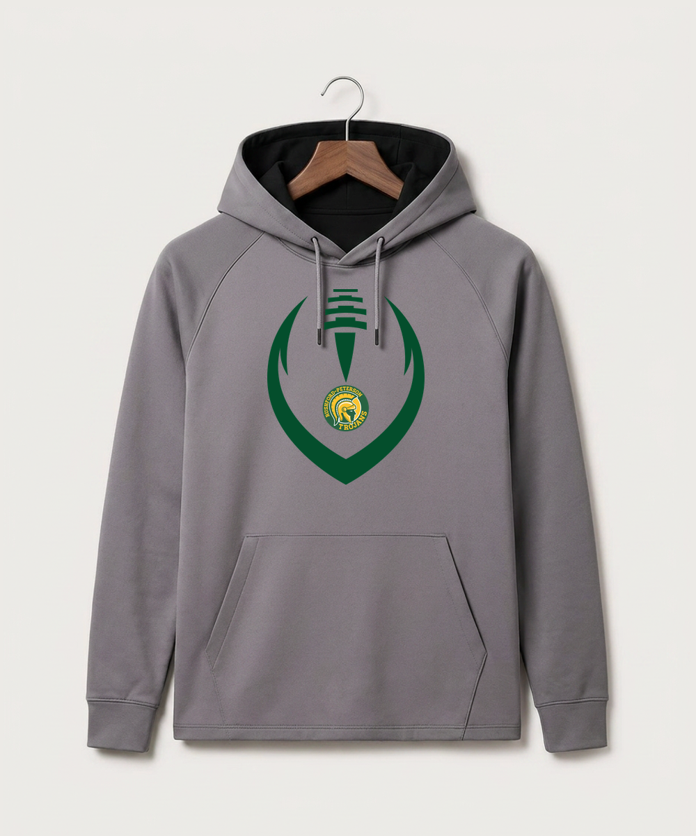 Rushford Peterson High School Football (Boys) - Gray Hoodie - Full Front