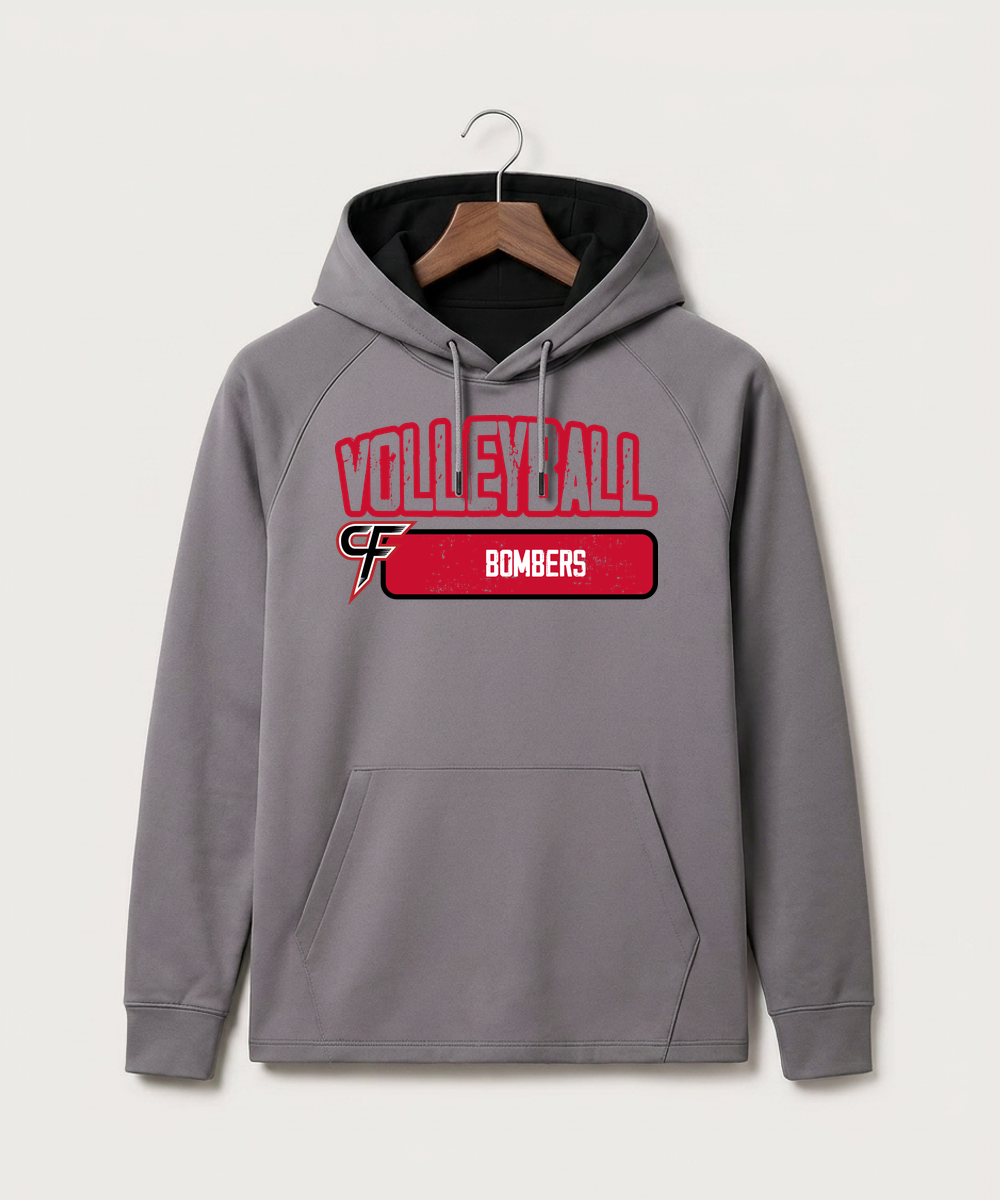 Cannon Falls High School Volleyball (Girls) - Gray Hoodie - Full Front