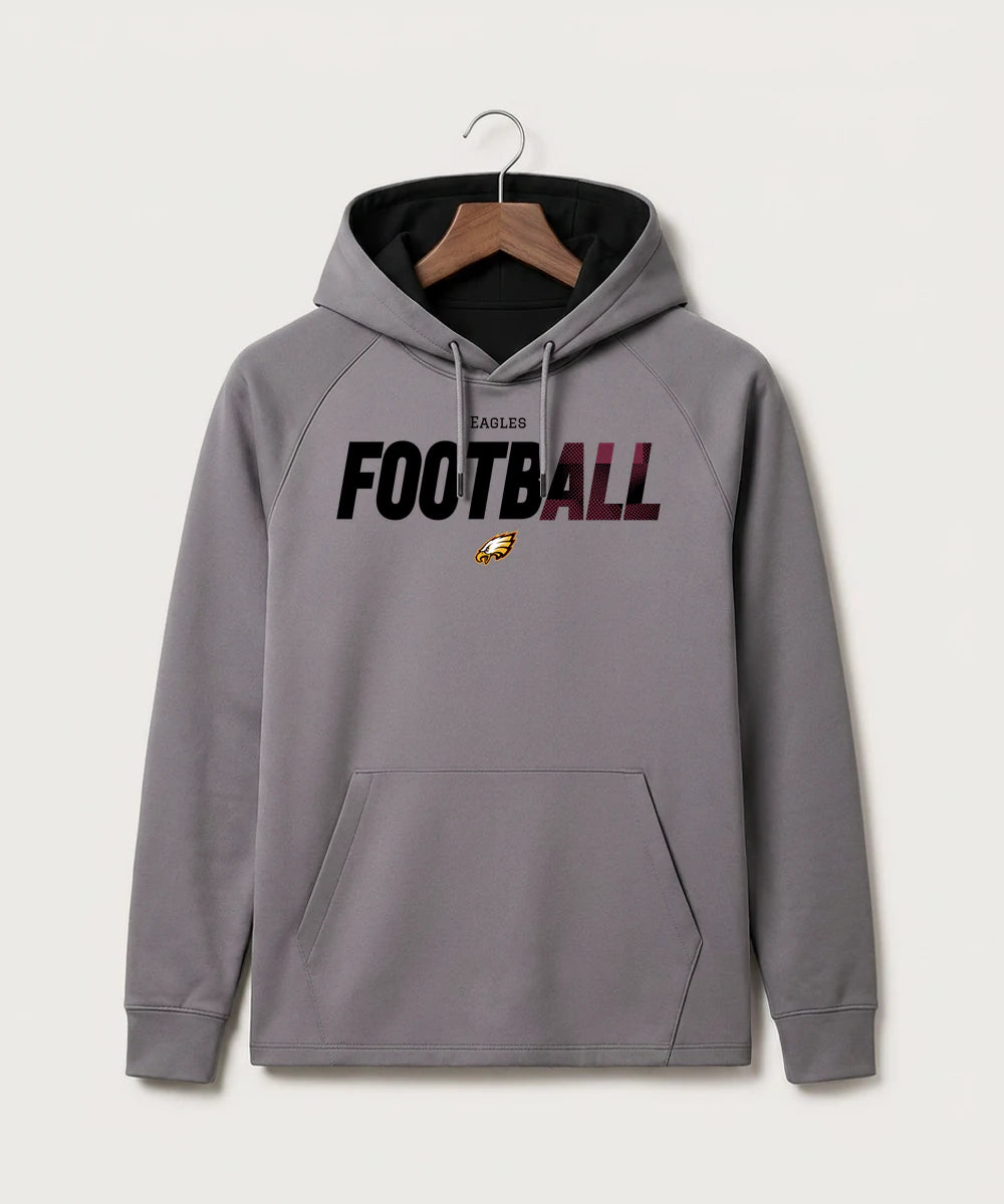 Dover-Eyota High School Football (Boys) - Gray Hoodie - Full Front