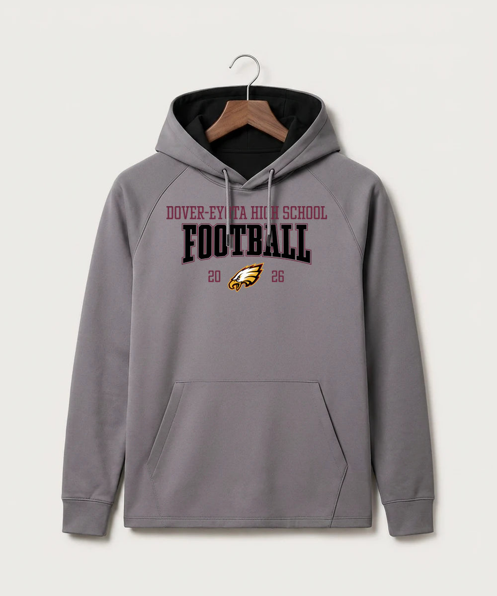 Dover-Eyota High School Football (Boys) - Gray Hoodie - Full Front