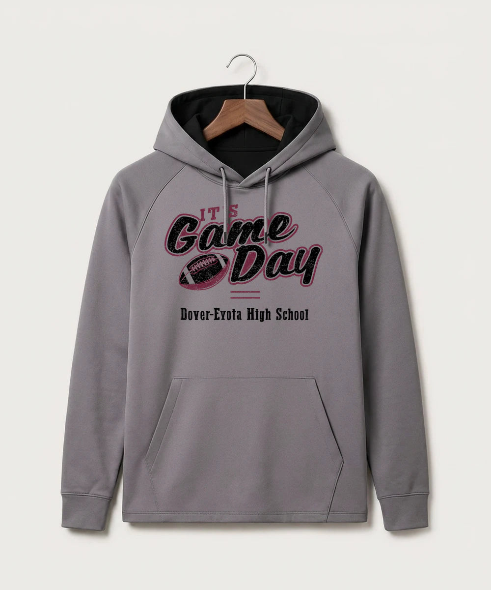 Dover-Eyota High School Football (Boys) - Gray Hoodie - Full Front