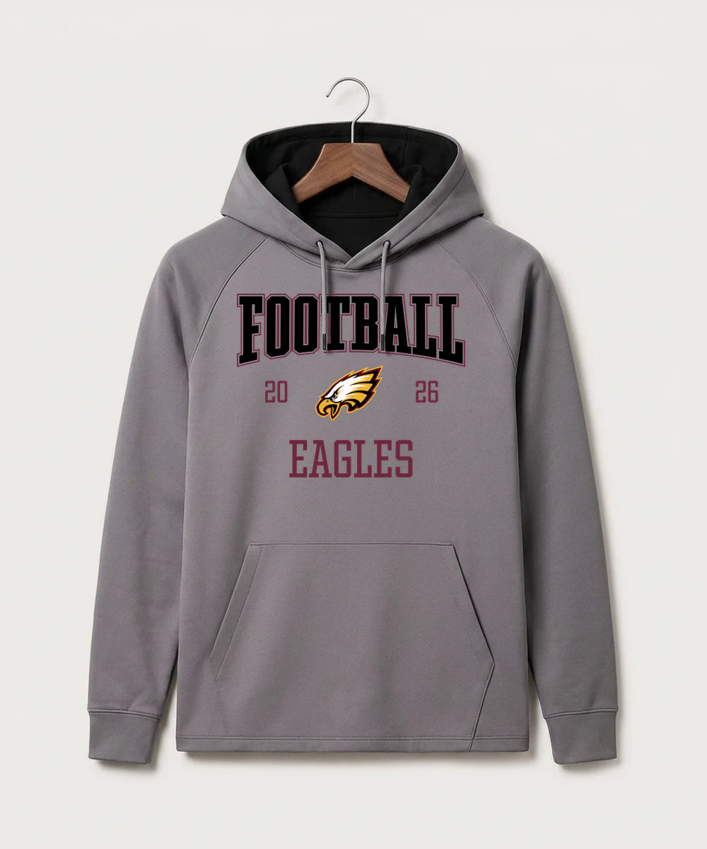 Dover-Eyota High School Football (Boys) - Gray Hoodie - Full Front
