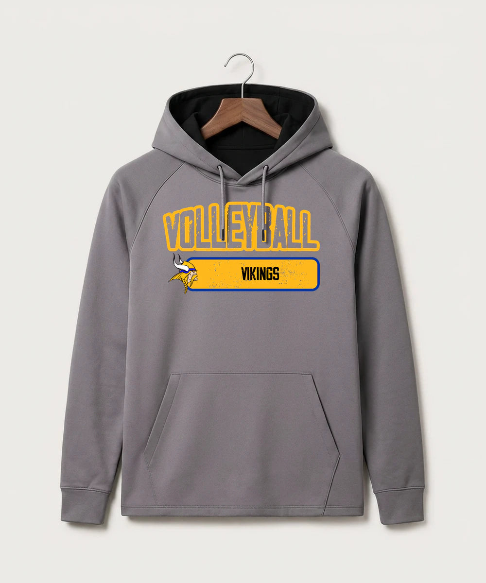 Hayfield High School Volleyball (Girls) - Gray Hoodie - Full Front