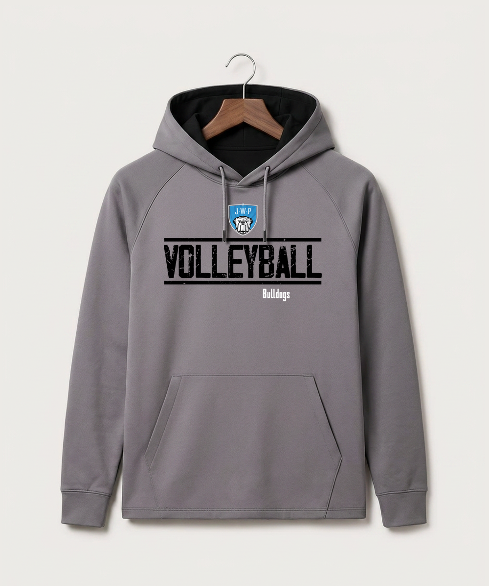 Janesville Waldorf Pemberton Volleyball (Girls) - Gray Hoodie - Full Front