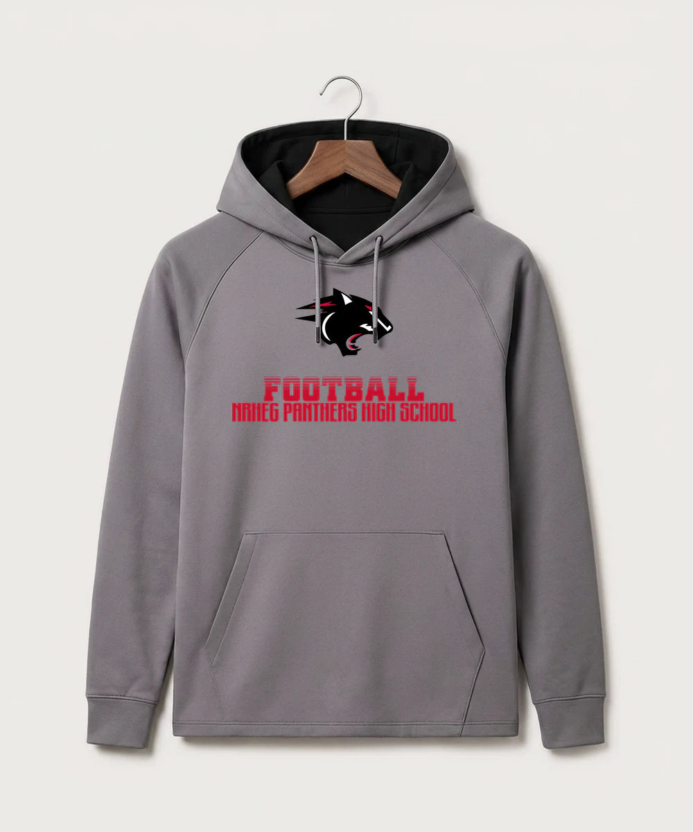 Nrheg Panthers High School Football (Boys) - Gray Hoodie - Full Front