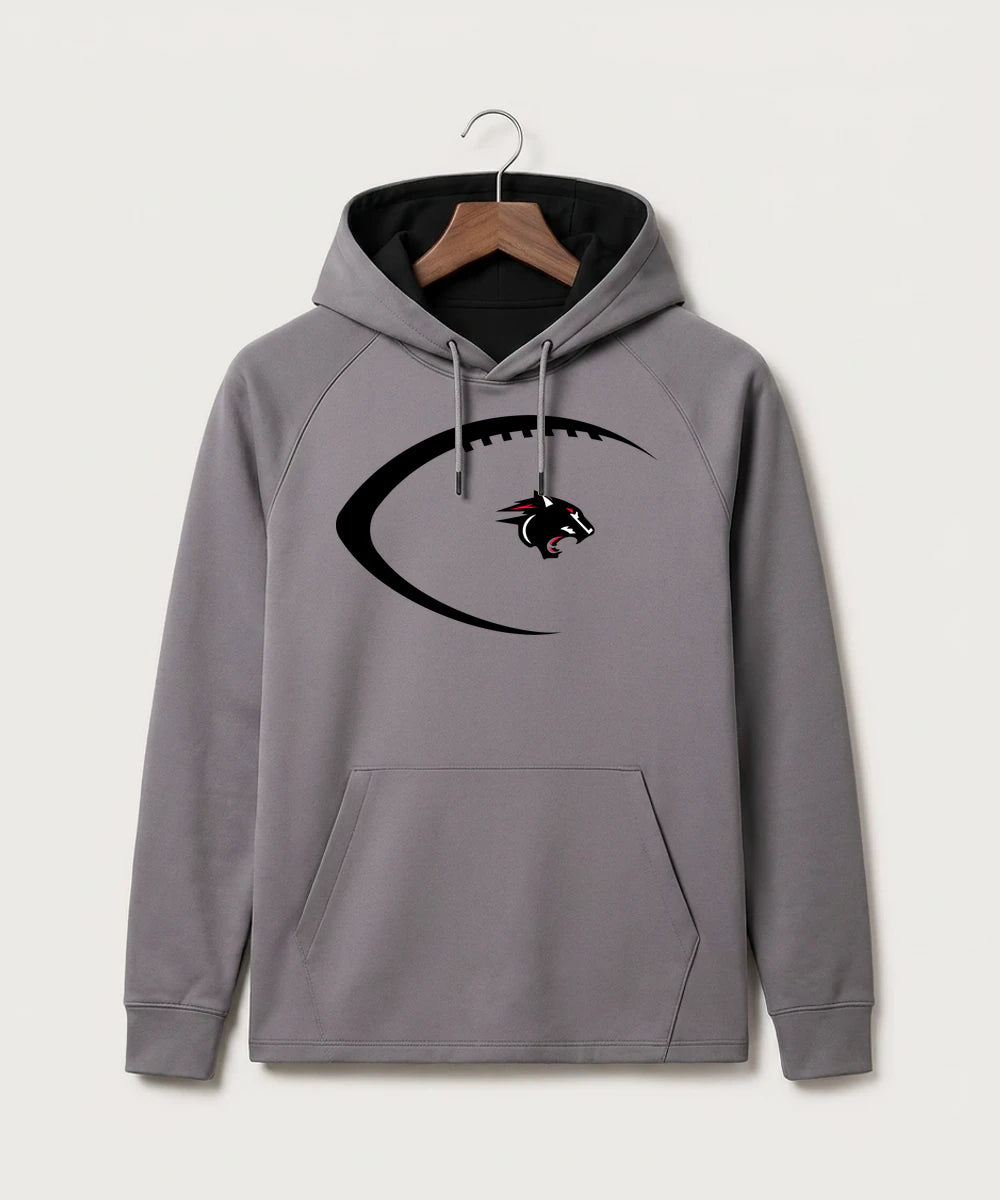 Nrheg Panthers High School Football (Boys) - Gray Hoodie - Full Front