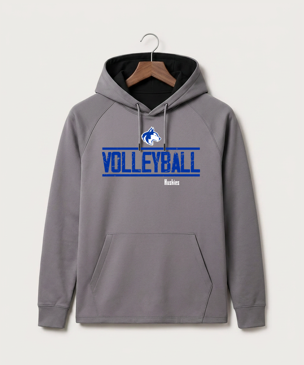 Owatonna High School Volleyball (Girls) - Gray Hoodie - Full Front