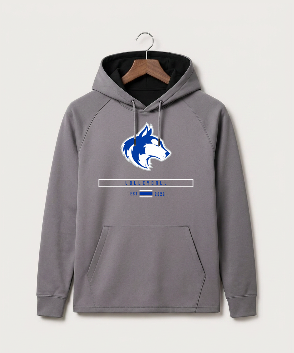 Owatonna High School Volleyball (Girls) - Gray Hoodie - Full Front