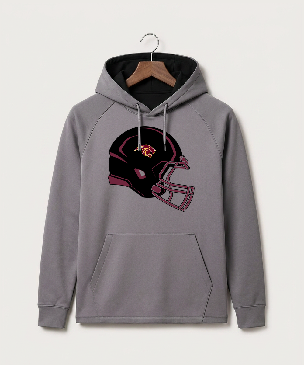 Pine Island High School Football (Boys) - Gray Hoodie - Full Front