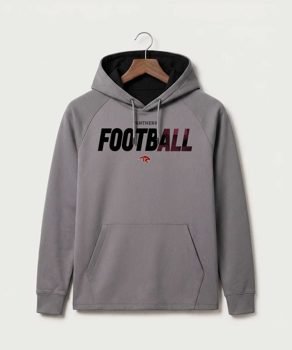 Pine Island High School Football (Boys) - Gray Hoodie - Full Front