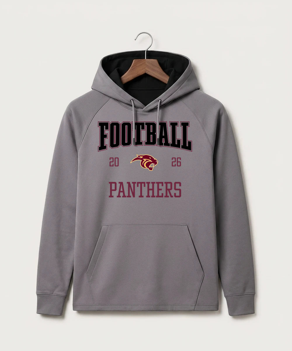 Pine Island High School Football (Boys) - Gray Hoodie - Full Front