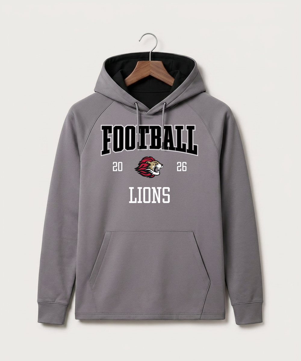 Spring Grove High School Football (Boys) - Gray Hoodie - Full Front