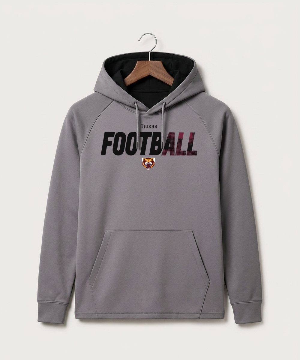 Stewartville High School Football (Boys) - Gray Hoodie - Full Front