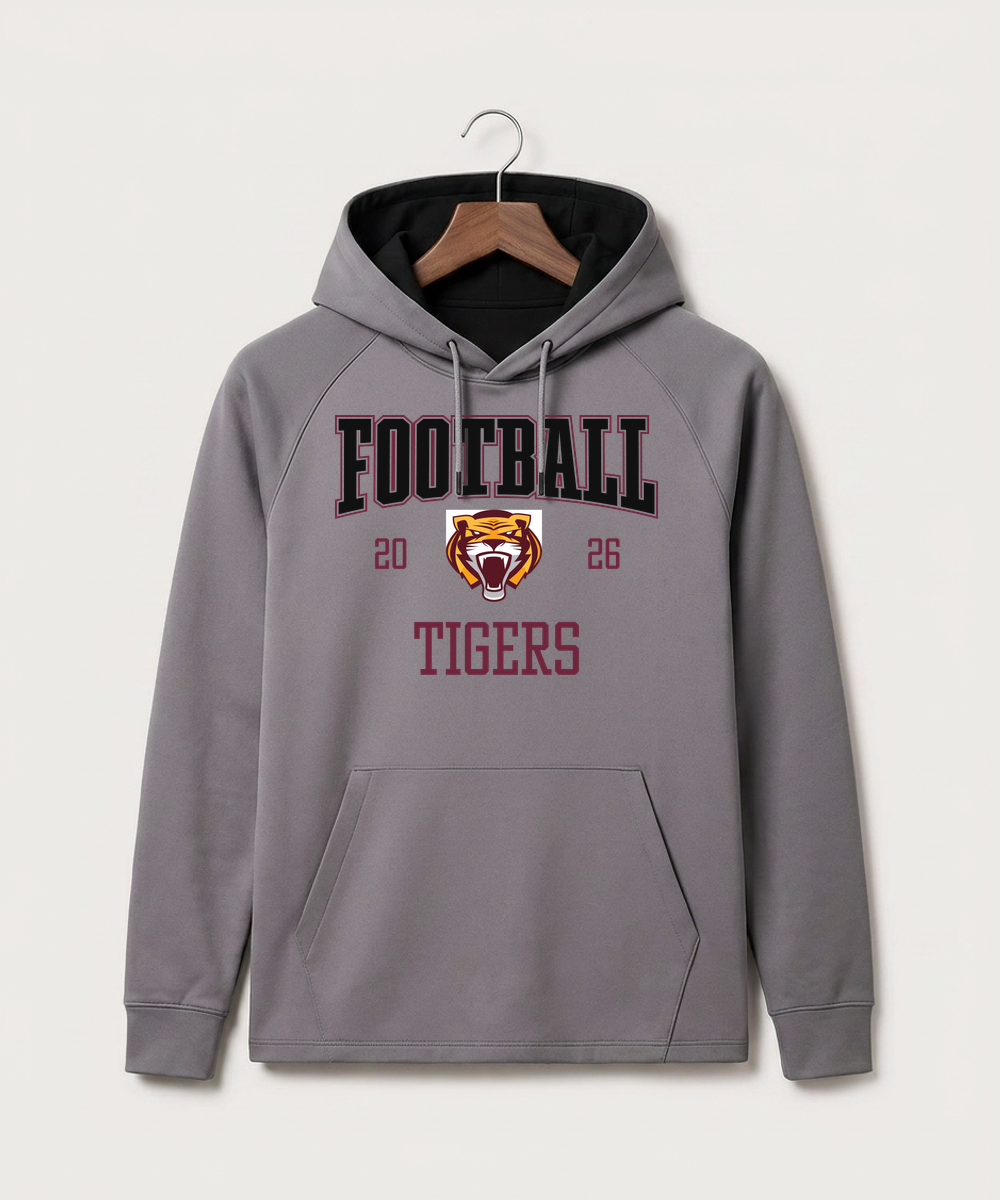 Stewartville High School Football (Boys) - Gray Hoodie - Full Front