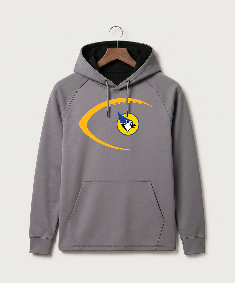 Waseca High School Football (Boys) - Gray Hoodie - Full Front