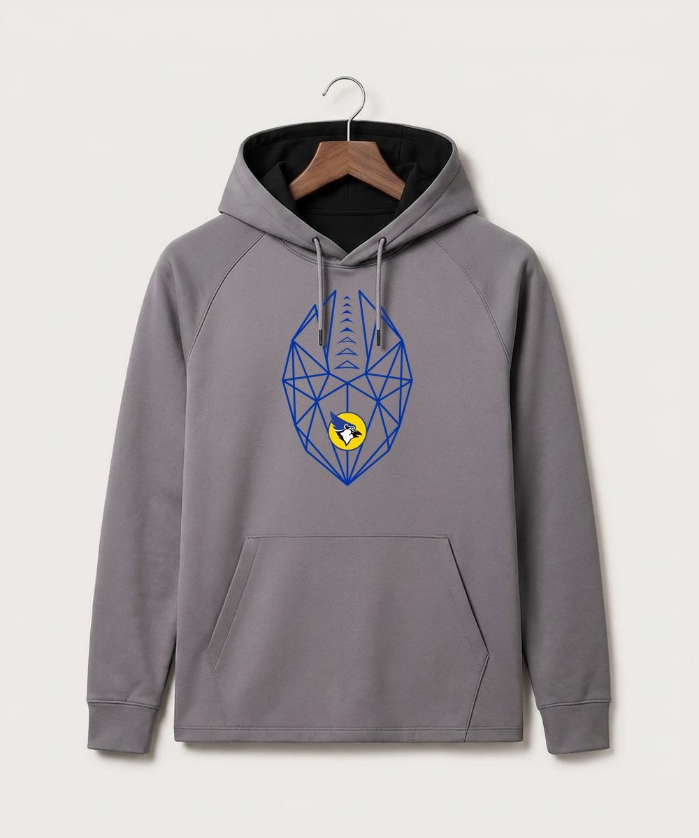 Waseca High School Football (Boys) - Gray Hoodie - Full Front