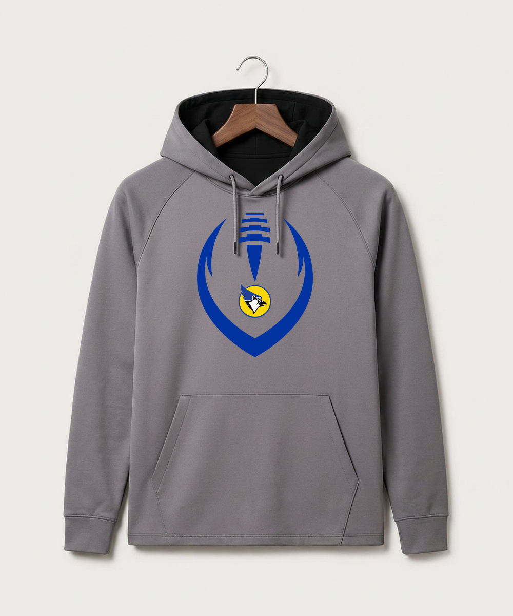 Waseca High School Football (Boys) - Gray Hoodie - Full Front
