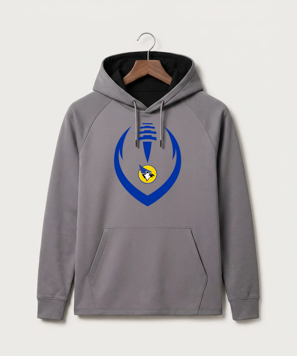 Waseca High School Football (Boys) - Gray Hoodie - Full Front
