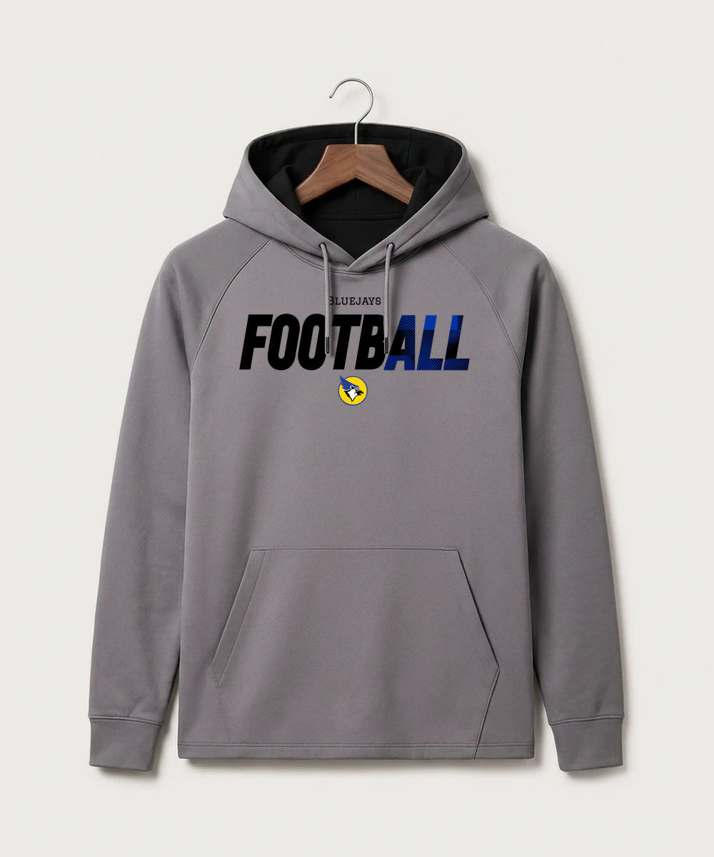 Waseca High School Football (Boys) - Gray Hoodie - Full Front