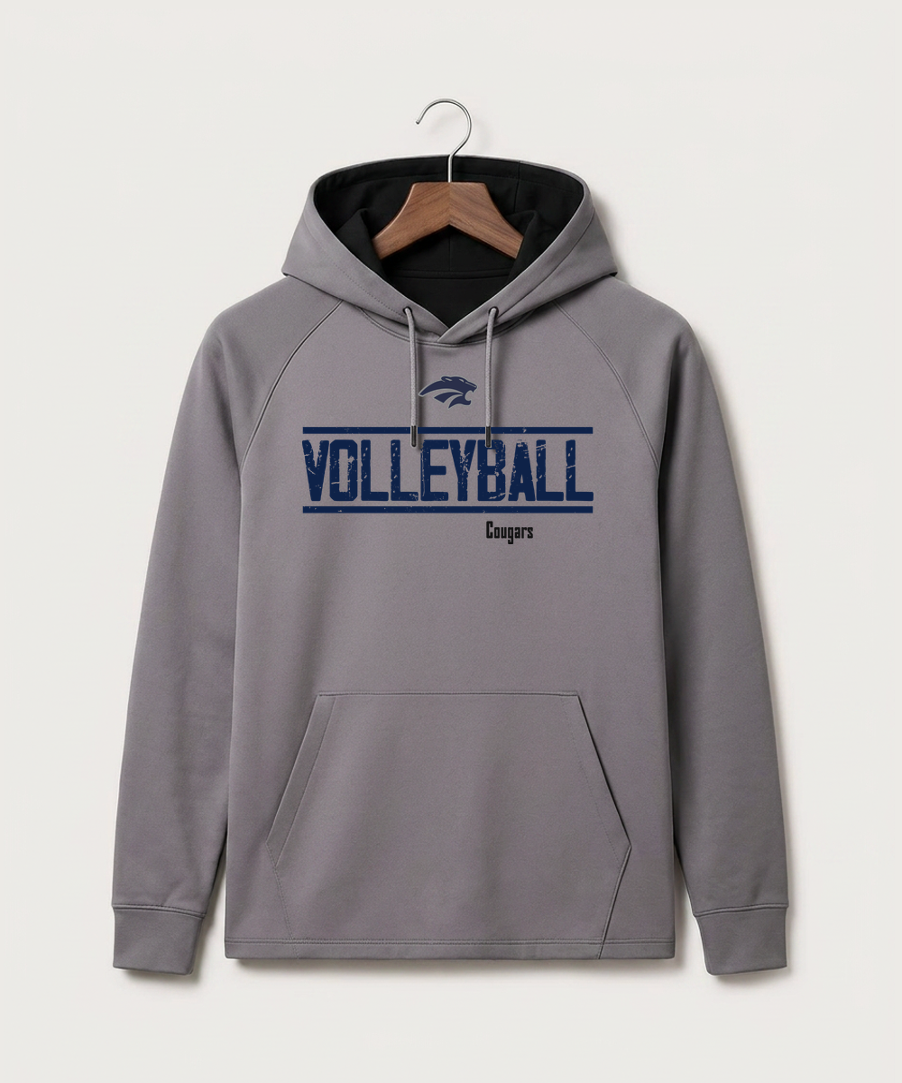Zumbrota Mazeppa High School Volleyball (Girls) - Gray Hoodie - Full Front