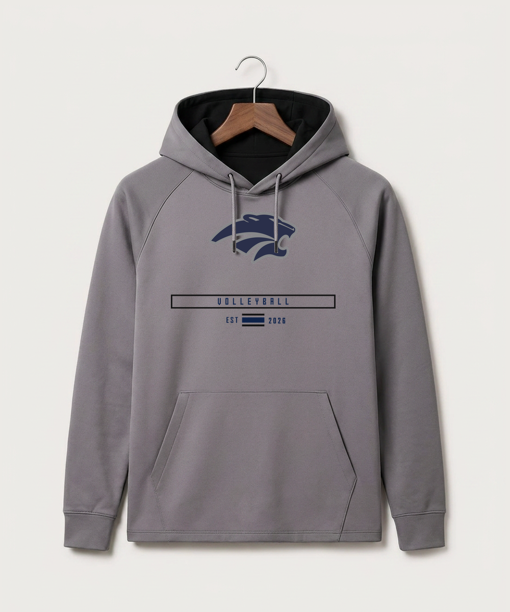 Zumbrota Mazeppa High School Volleyball (Girls) - Gray Hoodie - Full Front
