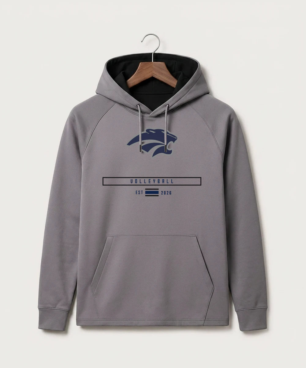 Zumbrota Mazeppa High School Volleyball (Girls) - Gray Hoodie - Full Front