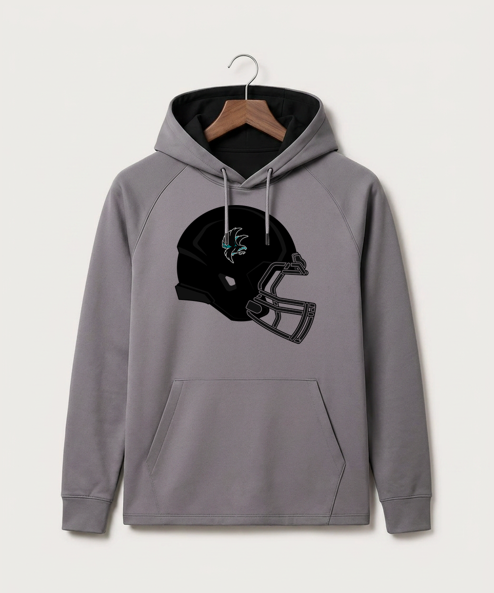Alden-Conger-Glenville Emmons High School Football (Boys) - Gray Hoodie - Full Front