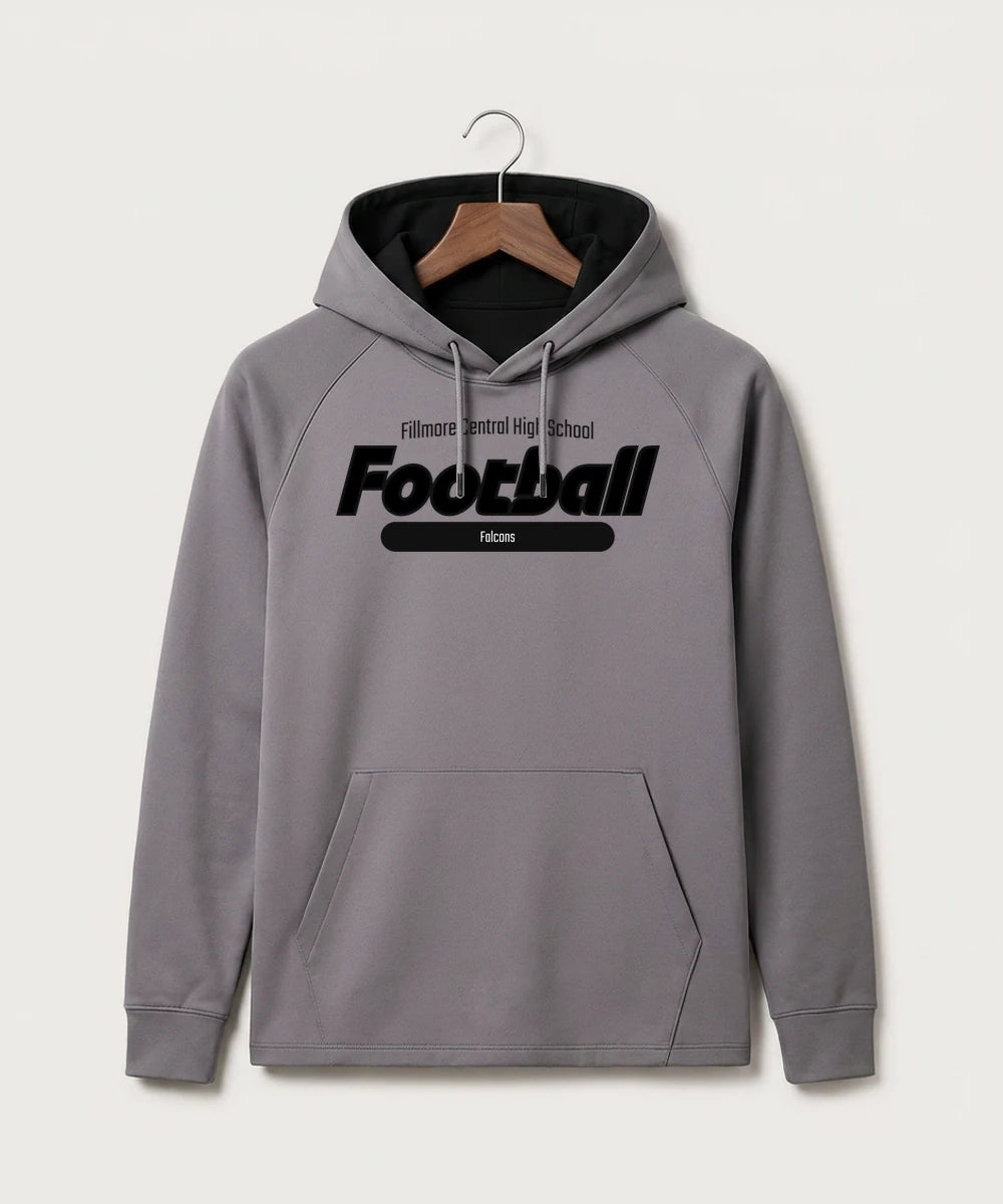 Fillmore Central High School Football (Boys) - Gray Hoodie - Full Front