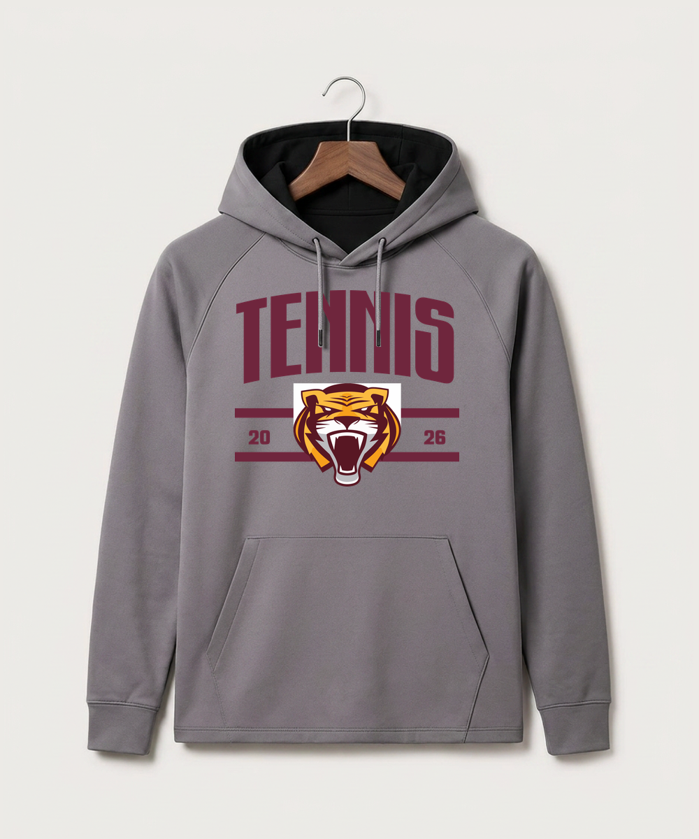 Stewartville High School Tennis (Coed) - Gray Hoodie - Full Front