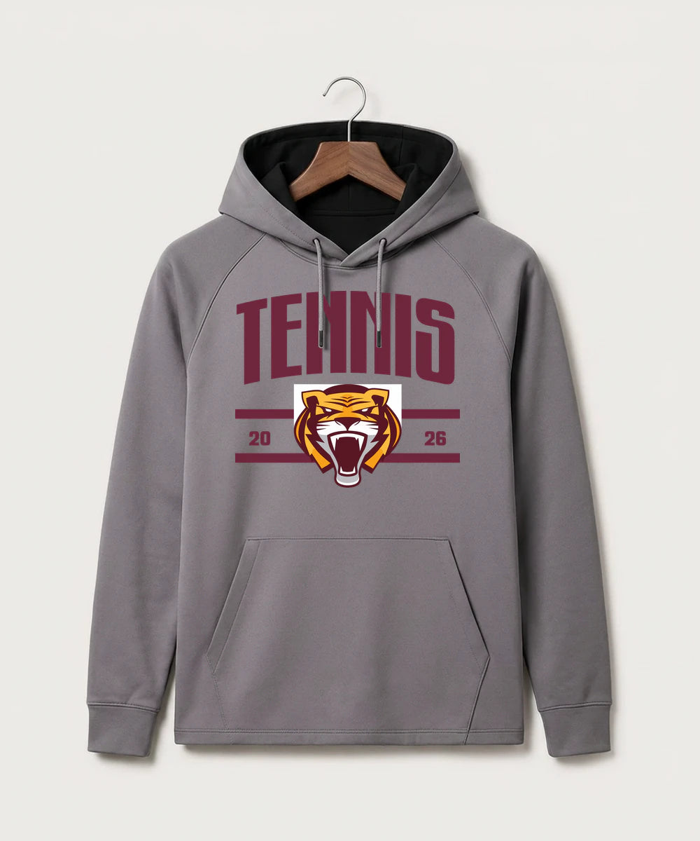 Stewartville High School Tennis (Coed) - Gray Hoodie - Full Front