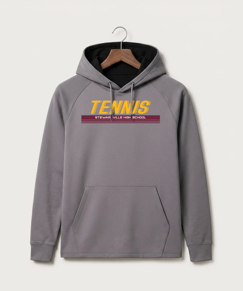 Stewartville High School Tennis (Coed) - Gray Hoodie - Full Front