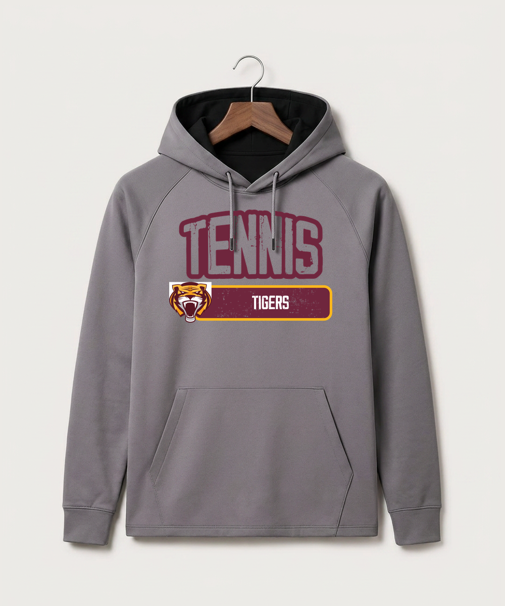 Stewartville High School Tennis (Coed) - Gray Hoodie - Full Front
