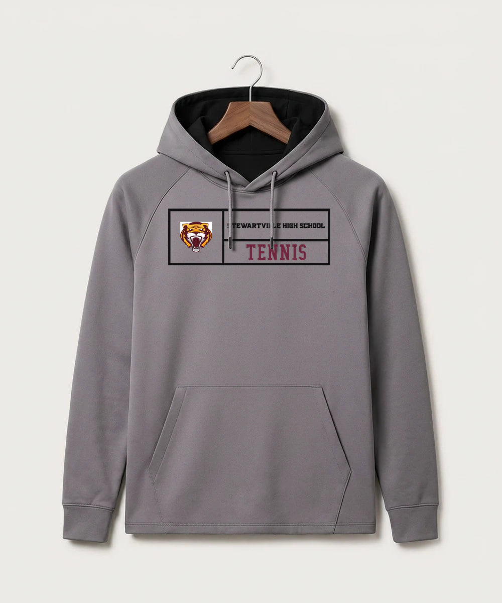 Stewartville High School Tennis (Coed) - Gray Hoodie - Full Front
