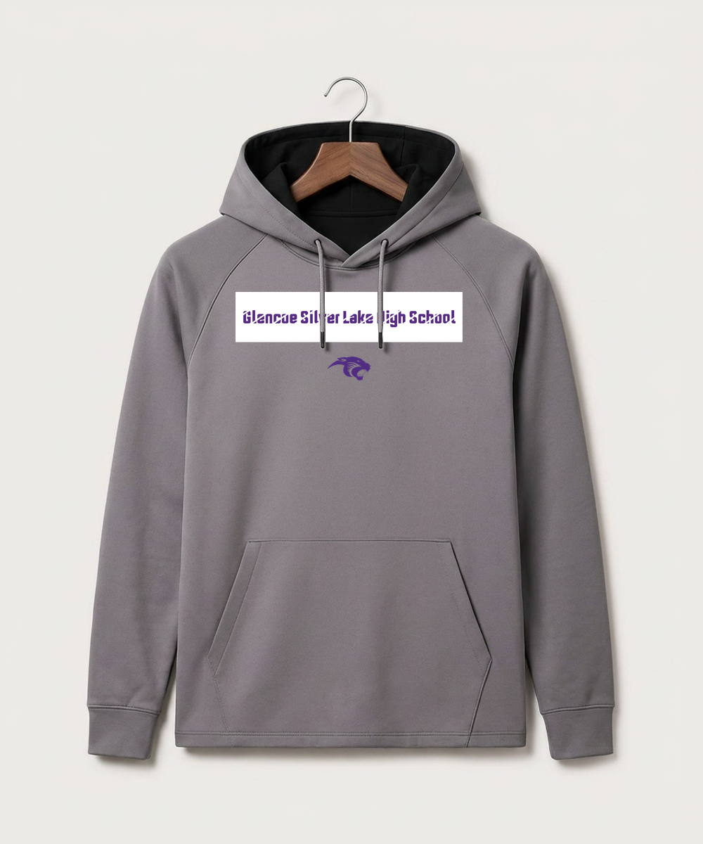 Glencoe Silver Lake High School Athletics - Gray Hoodie - Full Front