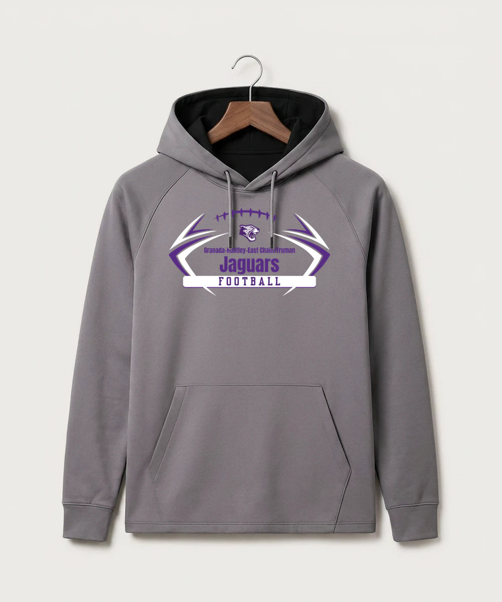 Granada-Huntley-East Chain/Truman Football (Boys) - Gray Hoodie - Full Front
