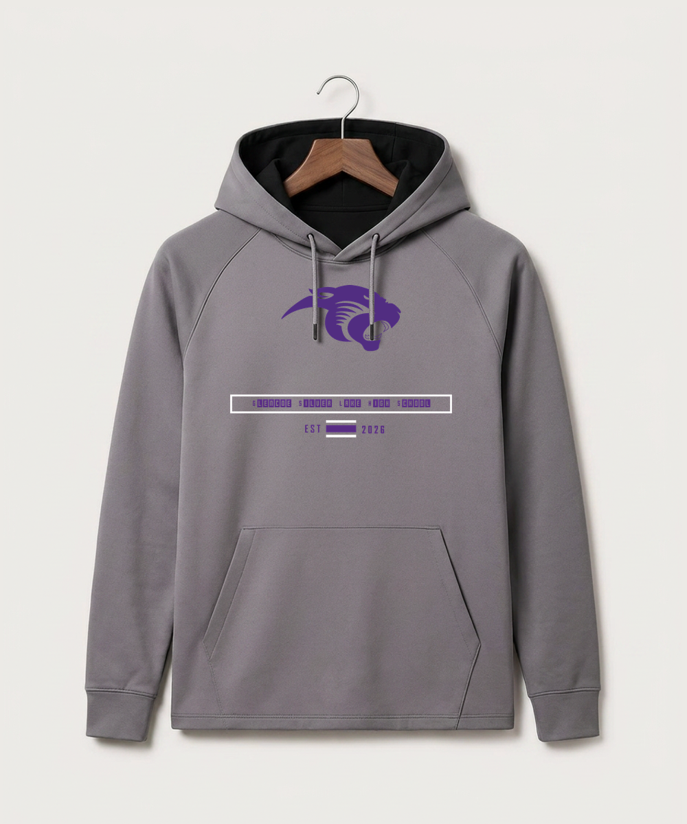 Glencoe Silver Lake High School Athletics - Gray Hoodie - Full Front