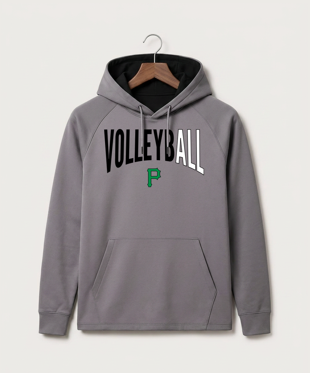 Pipestone Area High School Volleyball (Girls) - Gray Hoodie - Full Front