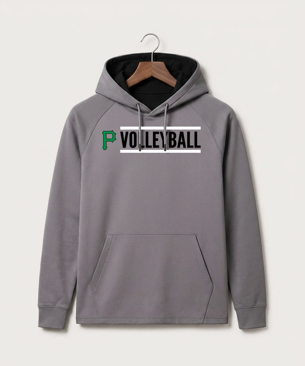 Pipestone Area High School Volleyball (Girls) - Gray Hoodie - Full Front