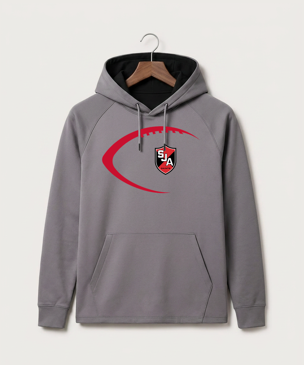 Saint James High School Football (Boys) - Gray Hoodie - Full Front