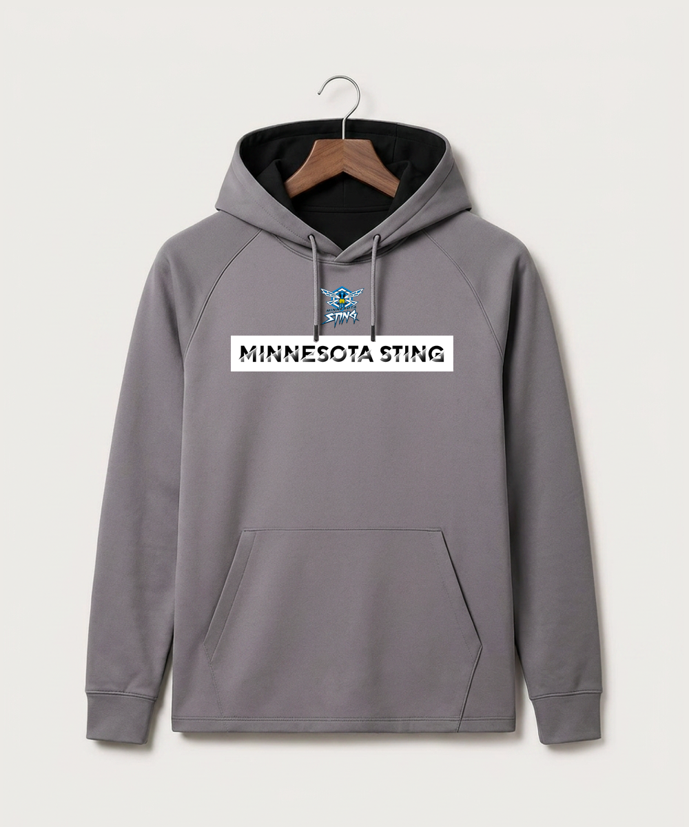 Minnesota Sting Athletics - Gray Hoodie - Full Front