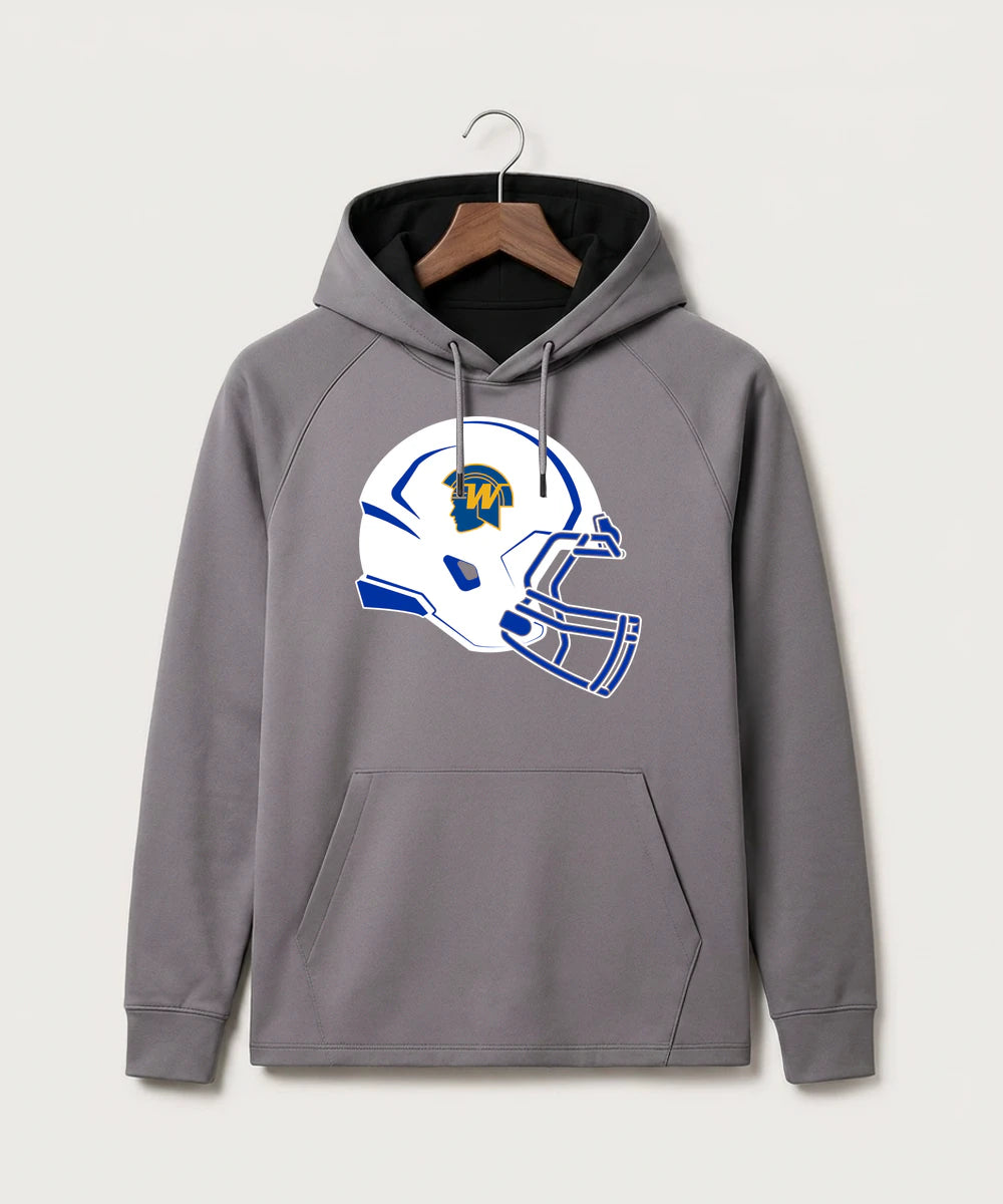 Wayzata High School Football (Boys) - Gray Hoodie - Full Front