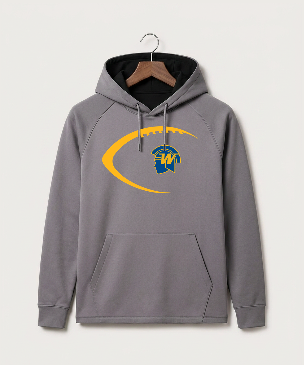 Wayzata High School Football (Boys) - Gray Hoodie - Full Front