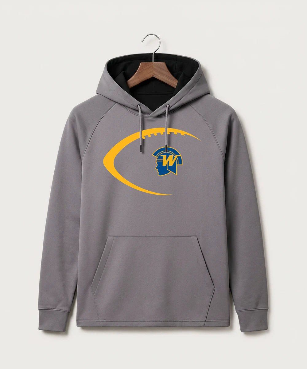 Wayzata High School Football (Boys) - Gray Hoodie - Full Front
