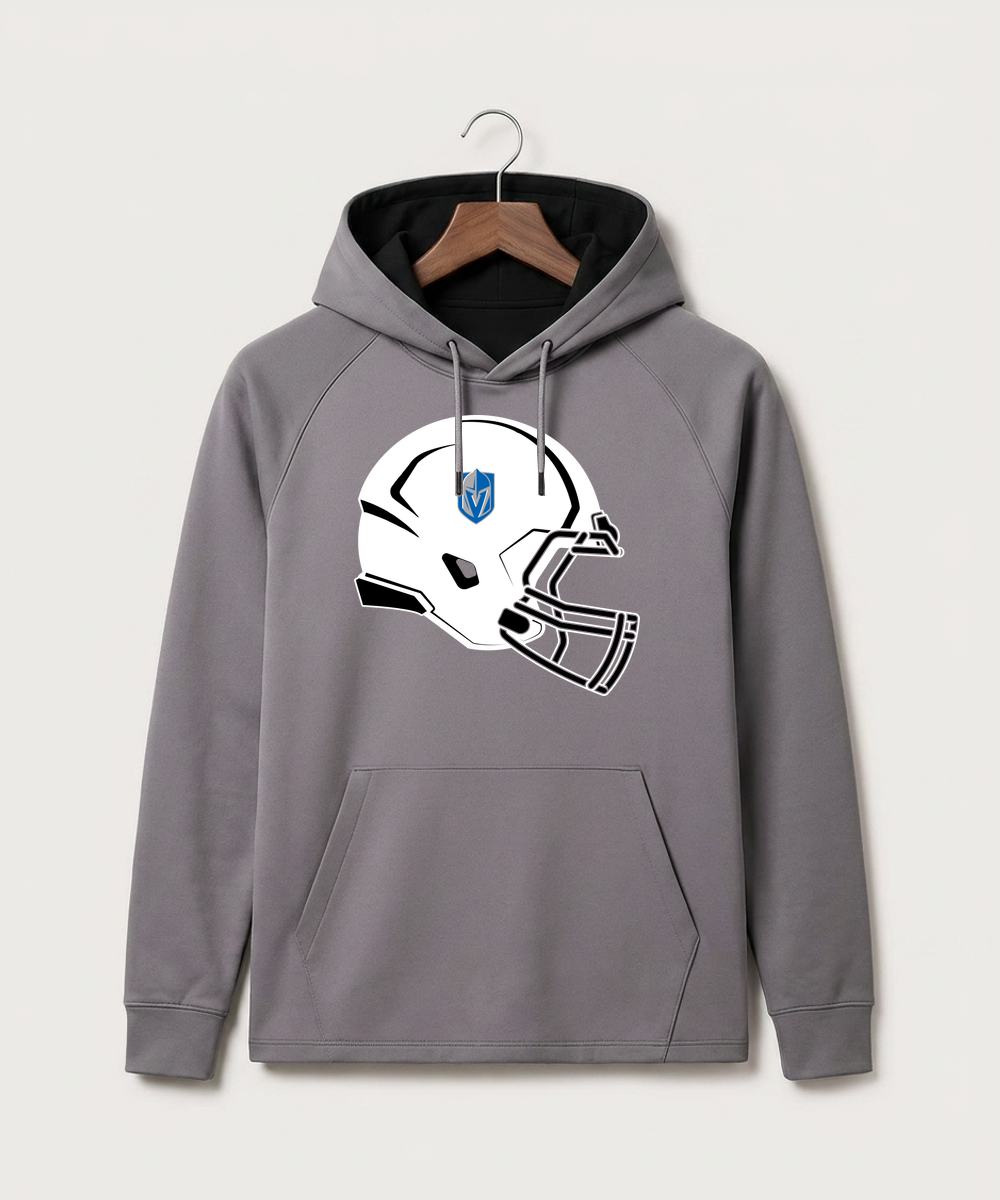 Lake Crystal-Welcome-Memorial High School Football (Boys) - Gray Hoodie - Full Front