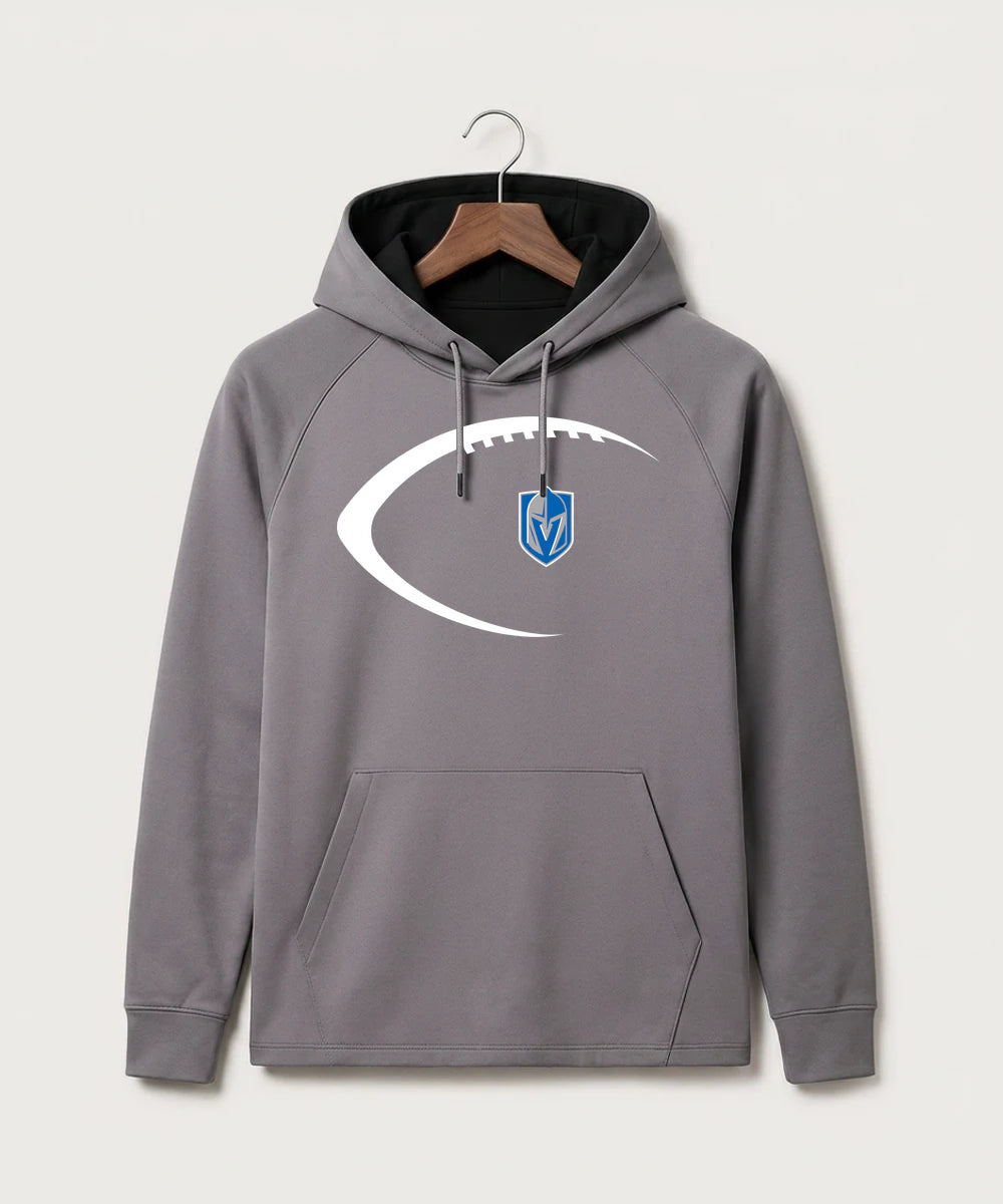 Lake Crystal-Welcome-Memorial High School Football (Boys) - Gray Hoodie - Full Front