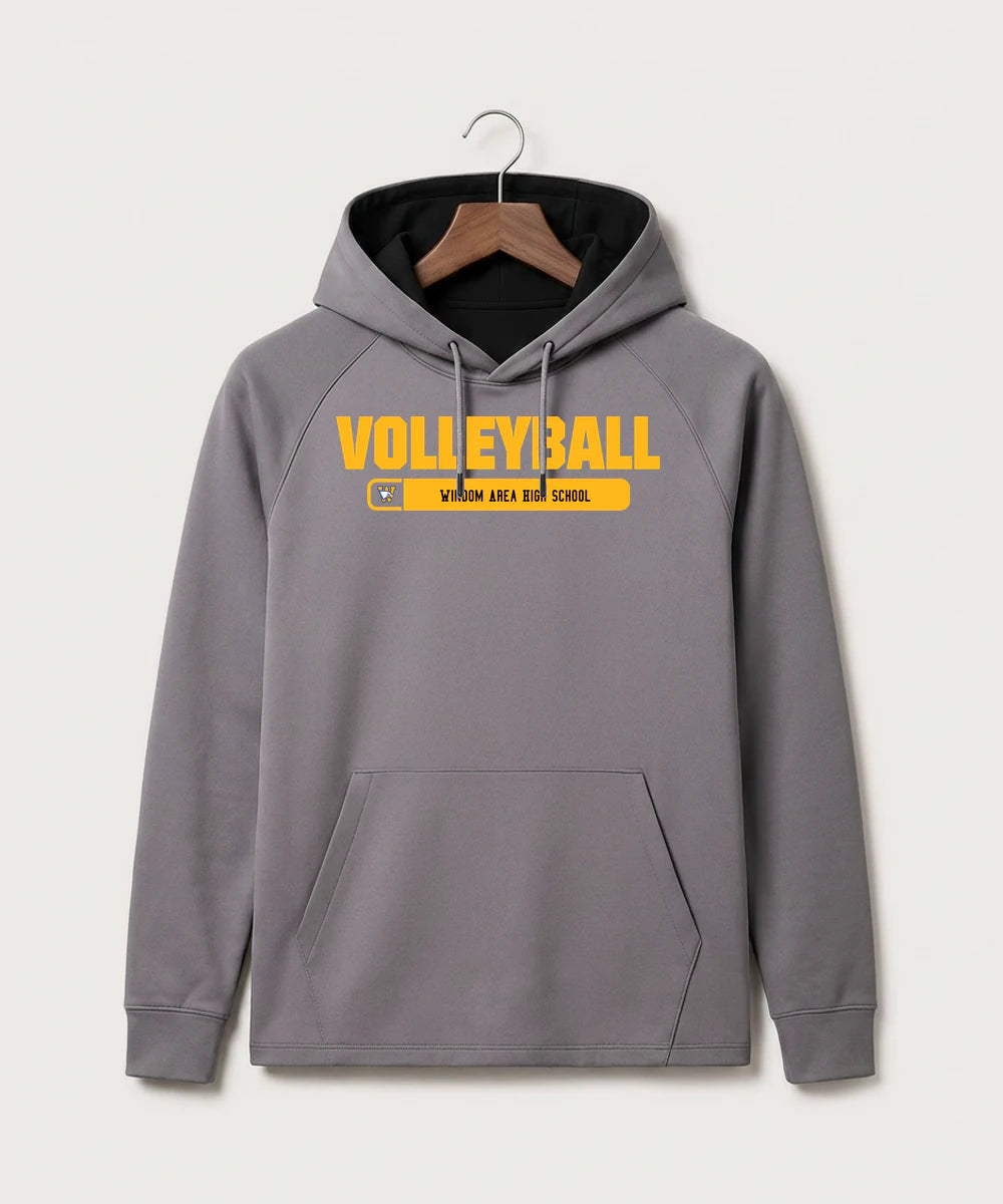 Windom Area High School Volleyball (Girls) - Gray Hoodie - Full Front